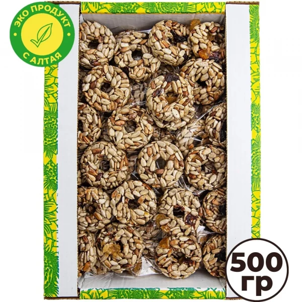 №3 Козинаки из подсолнечника с медом и сухофруктами "Зачетные" 500г в Хасавюрте