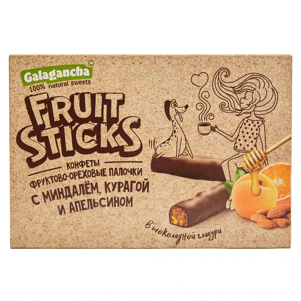  Берестов КРАФТ Fruit Stiсks с курагой и миндалем, 175г   в Хасавюрте
