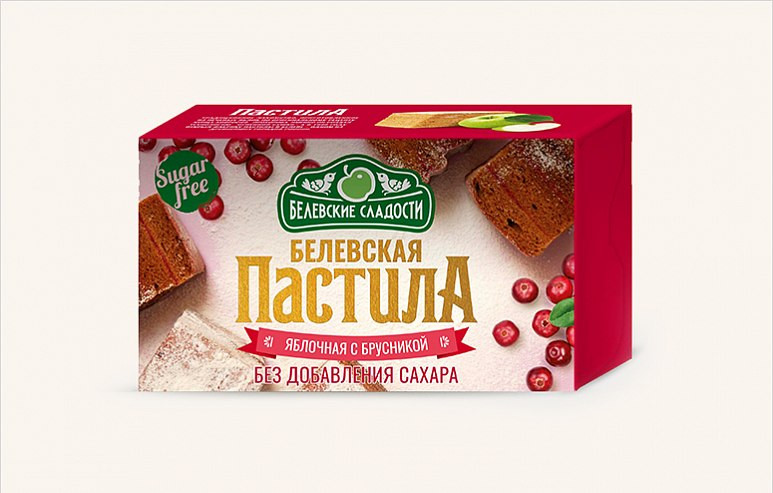  Пастила  200г диетическая с КЛЮКВОЙ, НОВЫЙ ФОРМАТ (4*50г)    в Хасавюрте