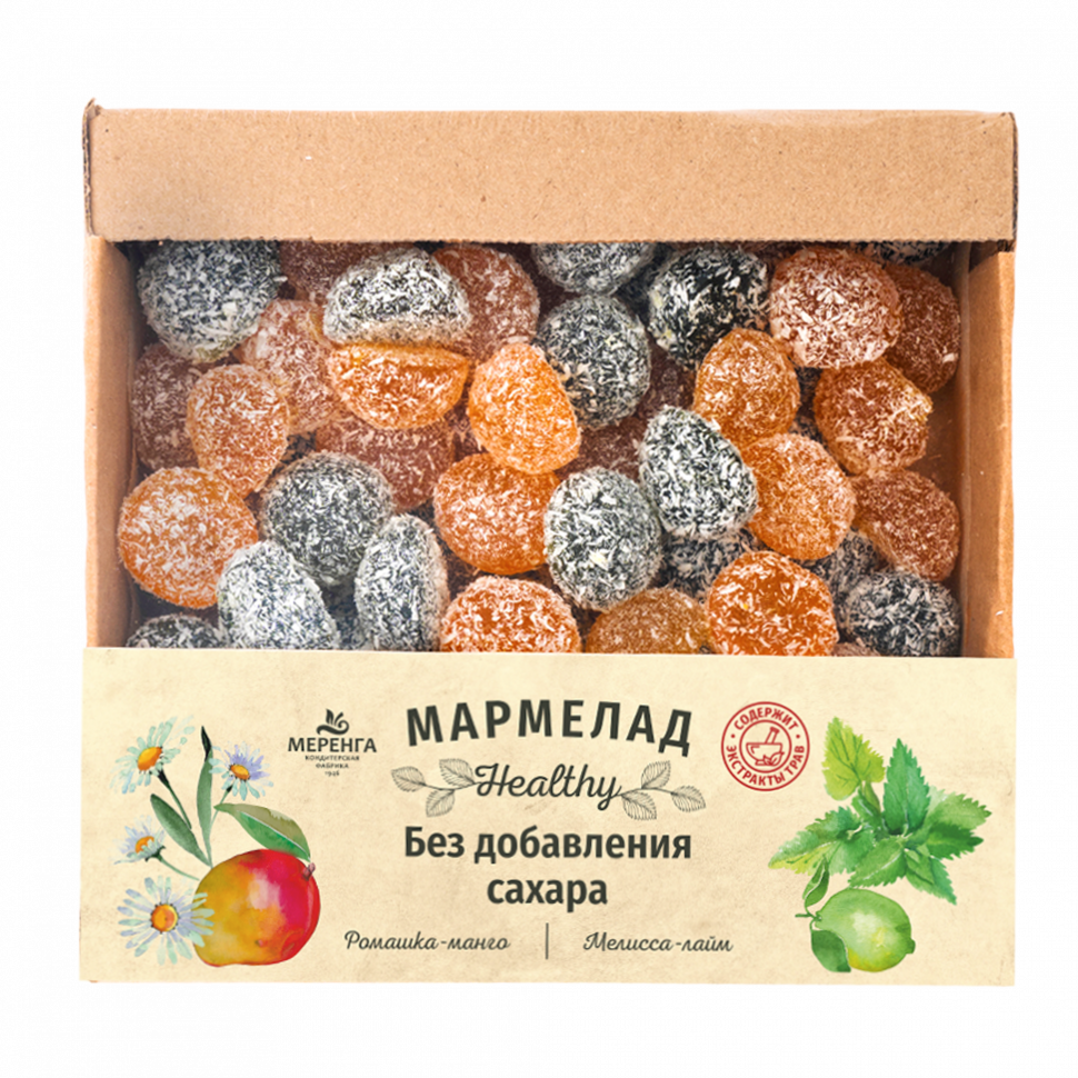 Меренга Мармелад в кокосовой обсыпке Ромашка+Мелисса , 800г     в Хасавюрте